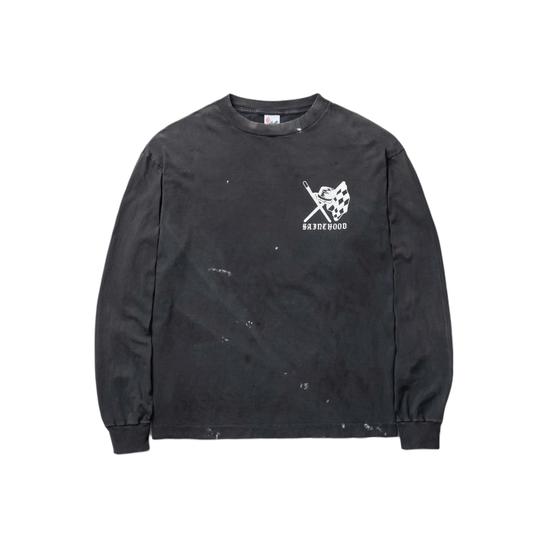 SAINT Mxxxxxx NEIGHBORHOOD Co Фирменный черный Унисекс T-рубашка