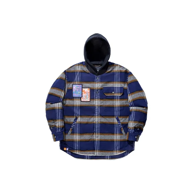 Лайнер Хлопковый пуховик Мужской Shadow Фиолетовый Синий Оранжевый