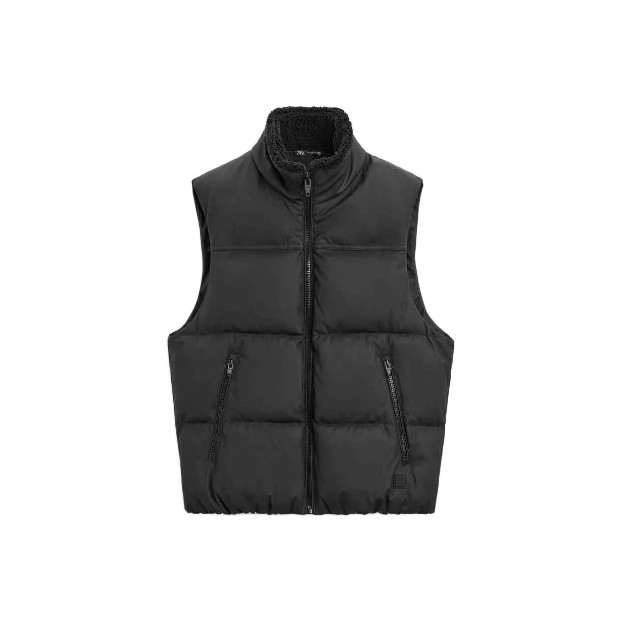 ZARA Vests Men's Black