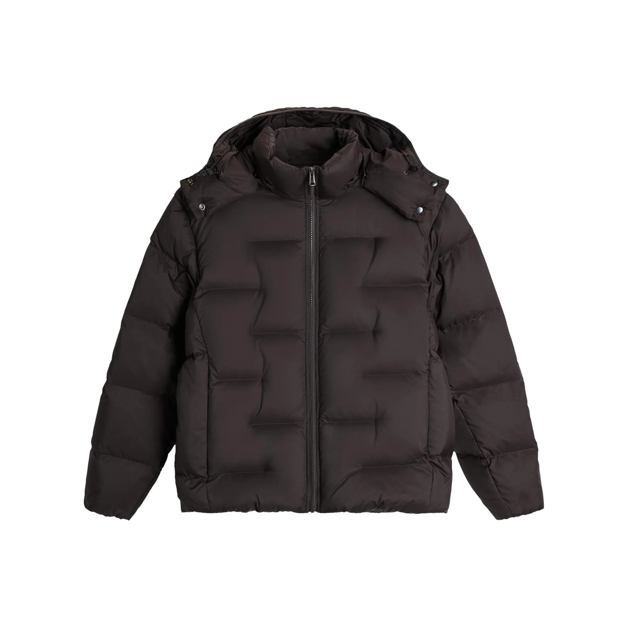 ZARA Пуховик Мужской Шоколад