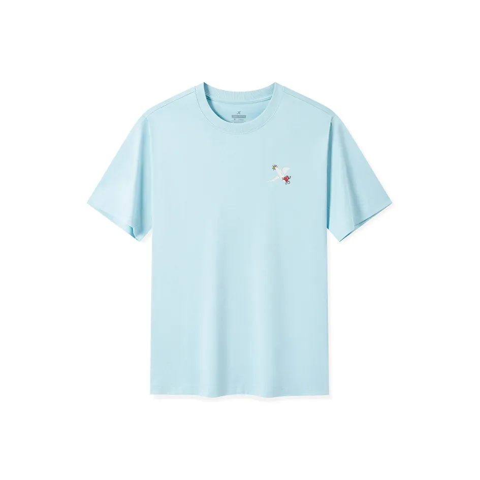 XTEP Sports Life Collection T Shirt Unisex Wave Blue