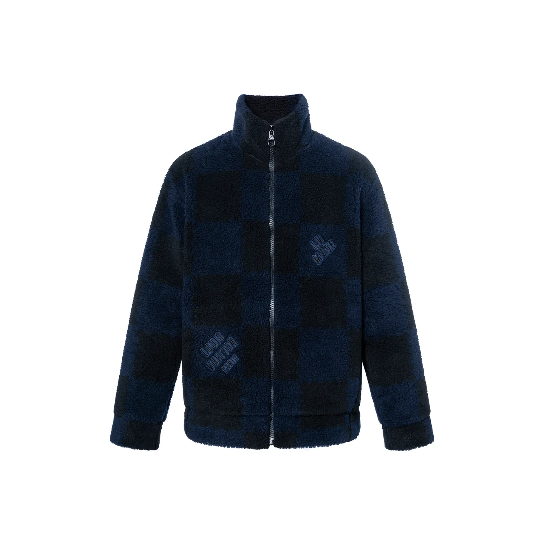 LOUIS VUITTON X Nigo Jacquared Damier Fleece Blouson