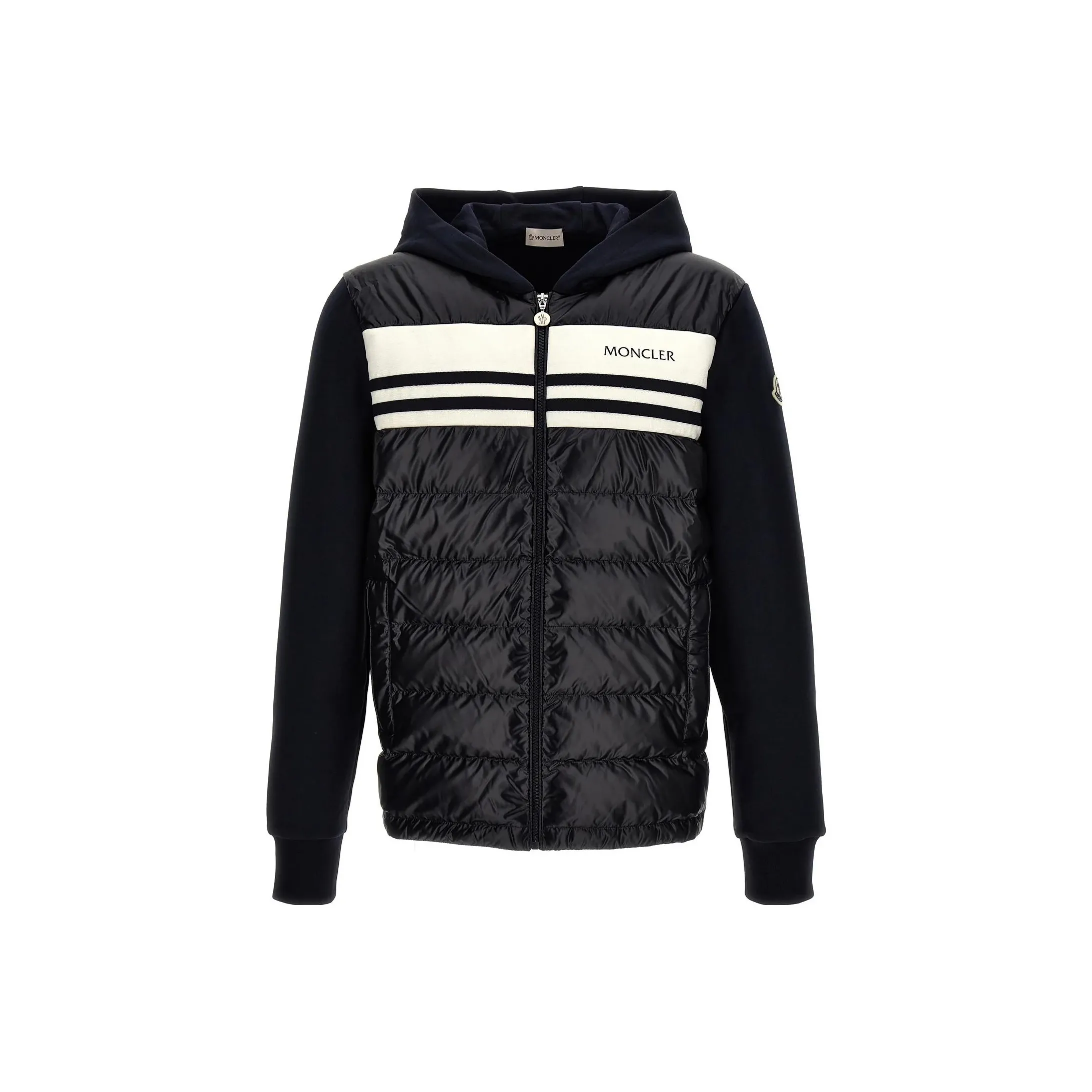 Moncler Panelled Padded Cotton Jacket