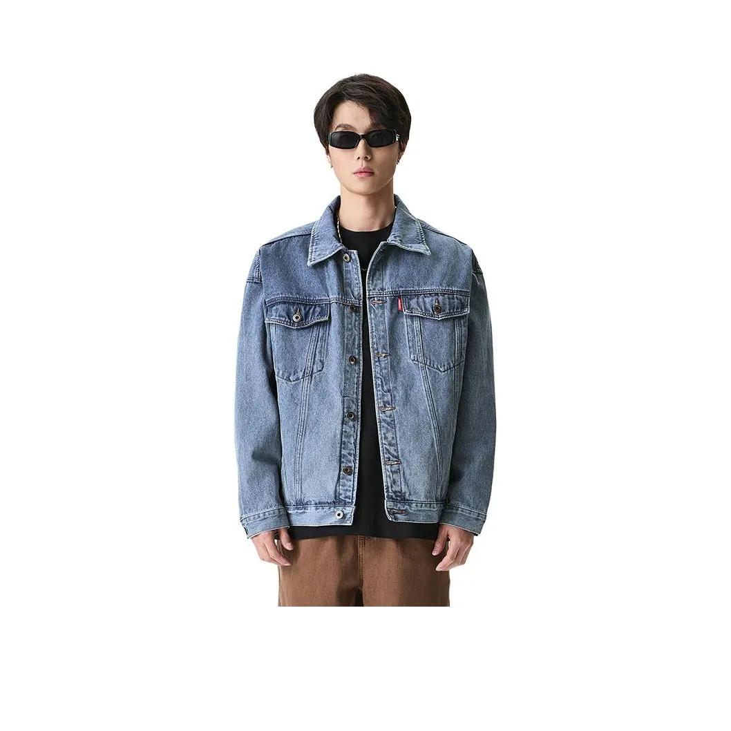 JASONWOOD Cowboy On The Run Denim Jacket Unisex Light Blue