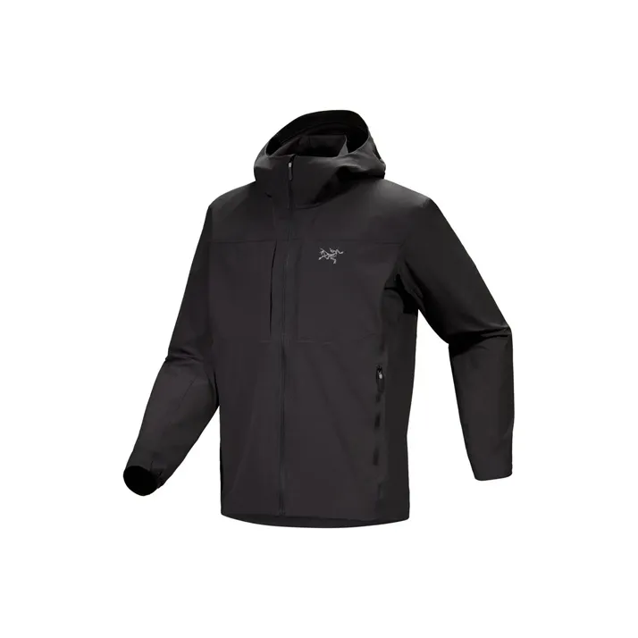 Arcteryx Гамма Водонепроницаемый Ветрозащитный Защита от ультрафиолета Дышащий Устойчивый к истиранию Мужская ветровка Черный