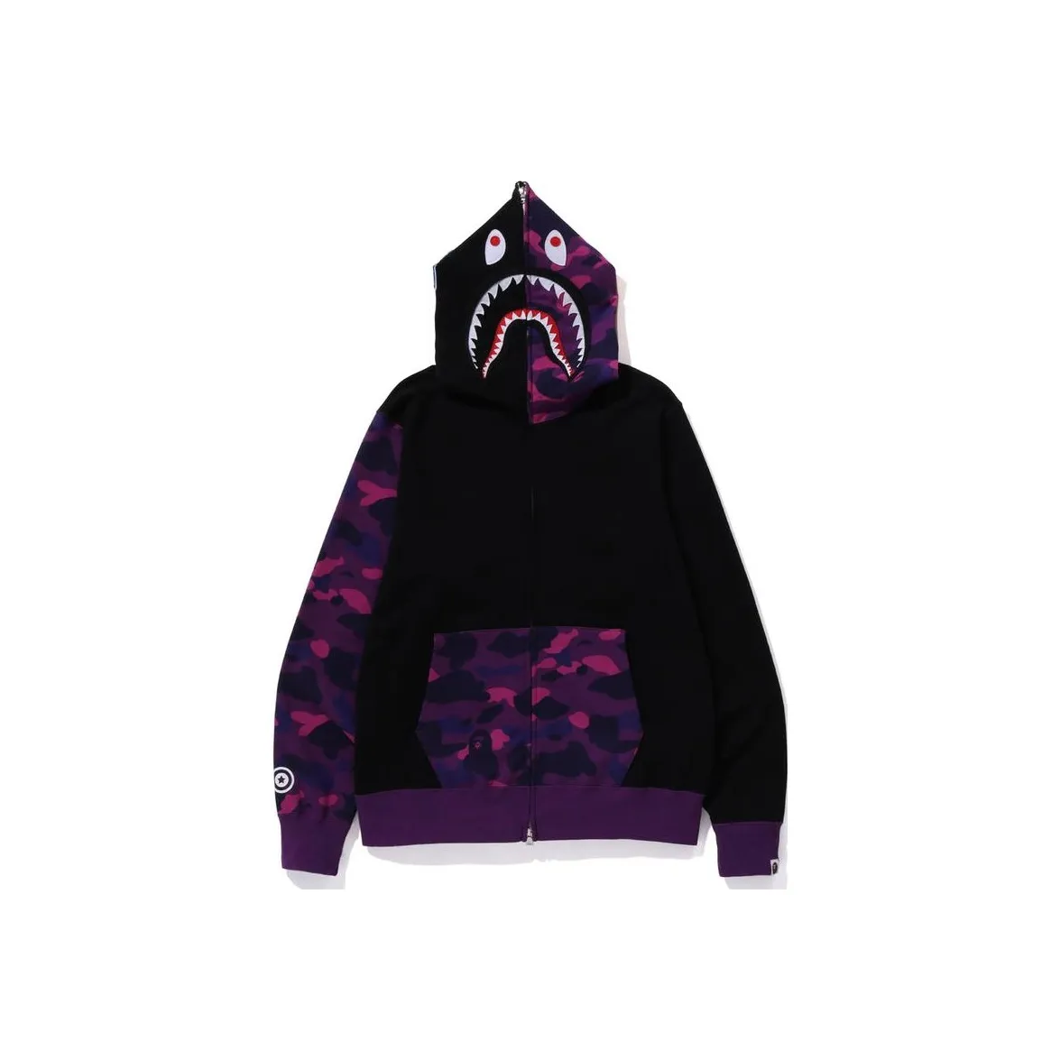 A BATHING APE Color Camo Shark Full Zip Hoodie FW23