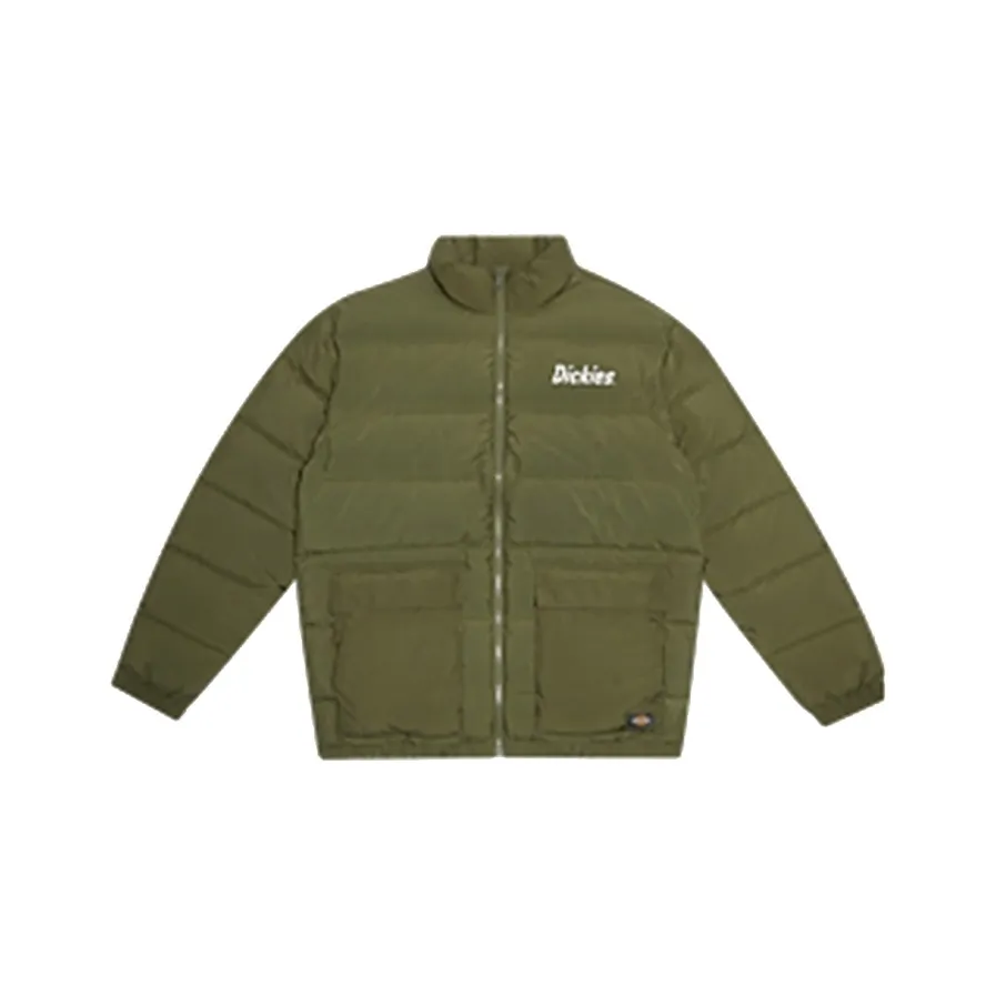 Dickies Пуховик Мужской Армейский Зеленый