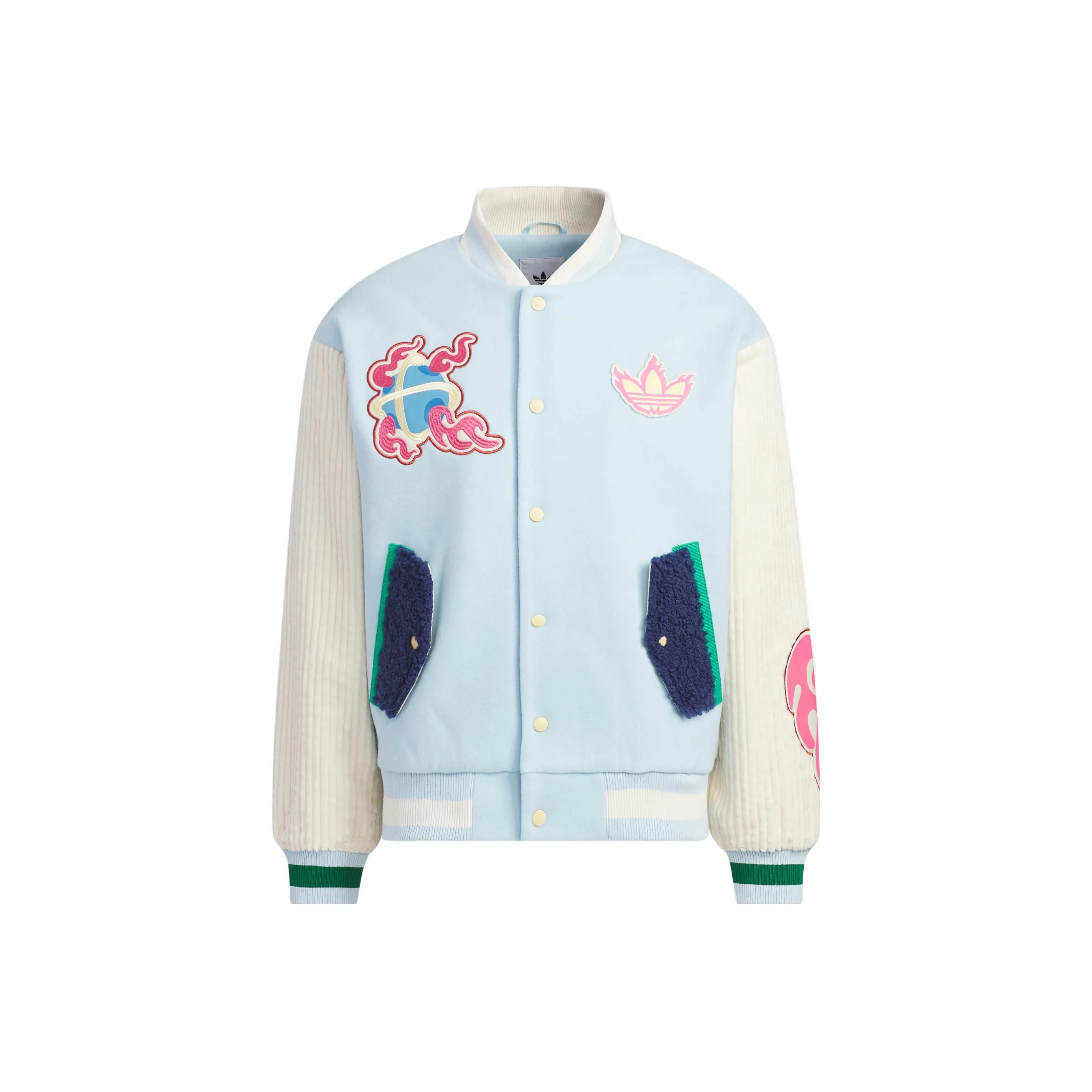 Adidas Originals Baseball Jacket Unisex Snow Crystal Blue