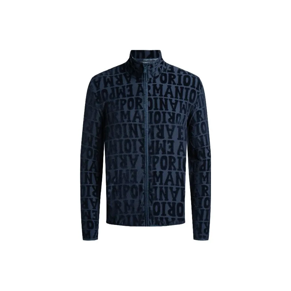 EMPORIO ARMANI FW23 Куртки и пальто Мужской Темно-синий