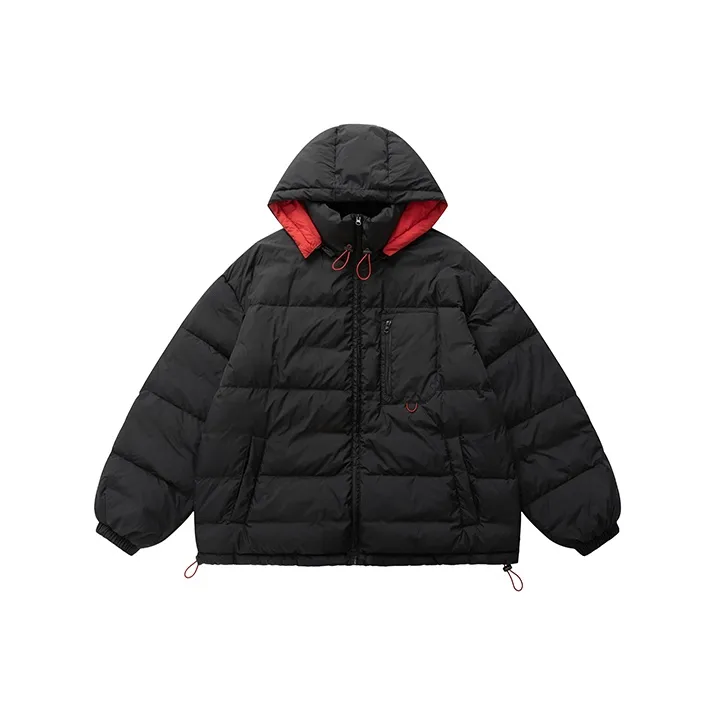 COUNTRY MOMENT Пуховик Мужской Черный Красный