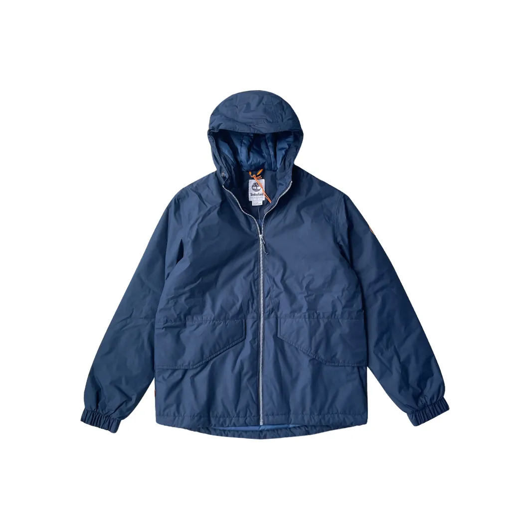 Timberland Хлопковый пуховик Мужской Темно-синий
