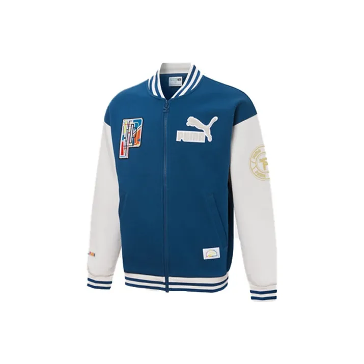 PUMA Mix Badge Bomber Jac Синий Унисекс Бейсбольные Джерси