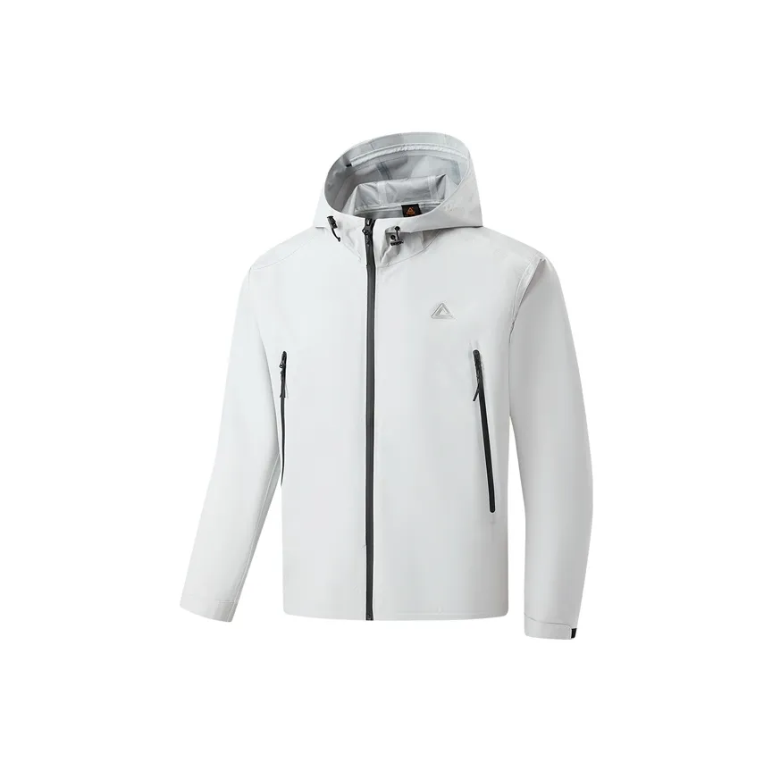 PEAK THREE PROOF Ветровка Мужская Светло-Серебристо-Серый