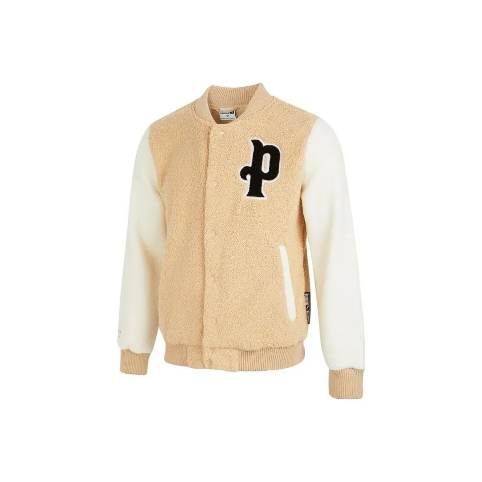 PUMA Бежевый Желтый Мужской Вельвет Куртка