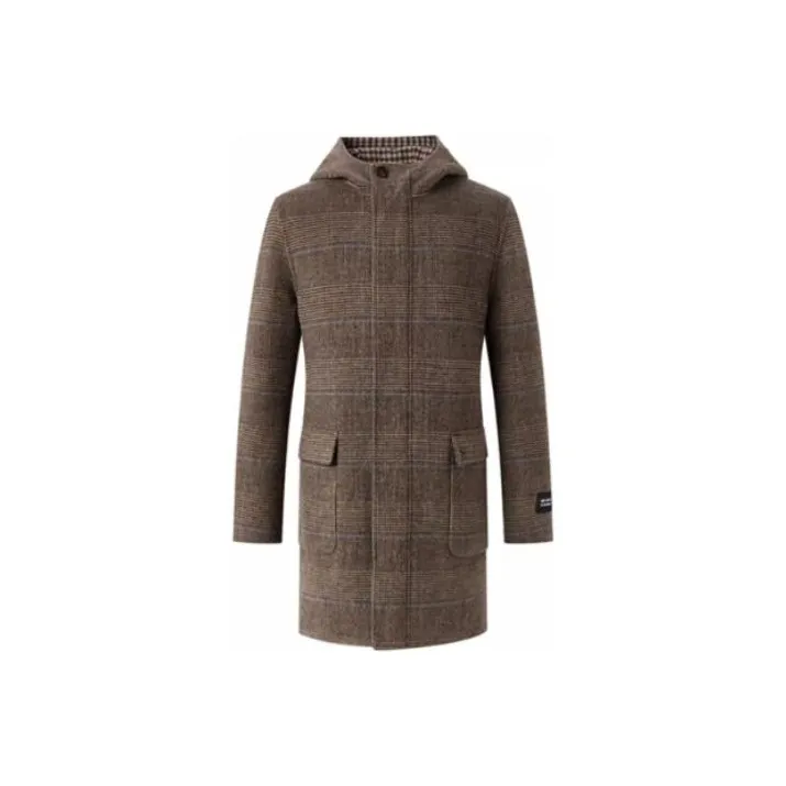 HAZZYS Коричневое Мужское Пальто