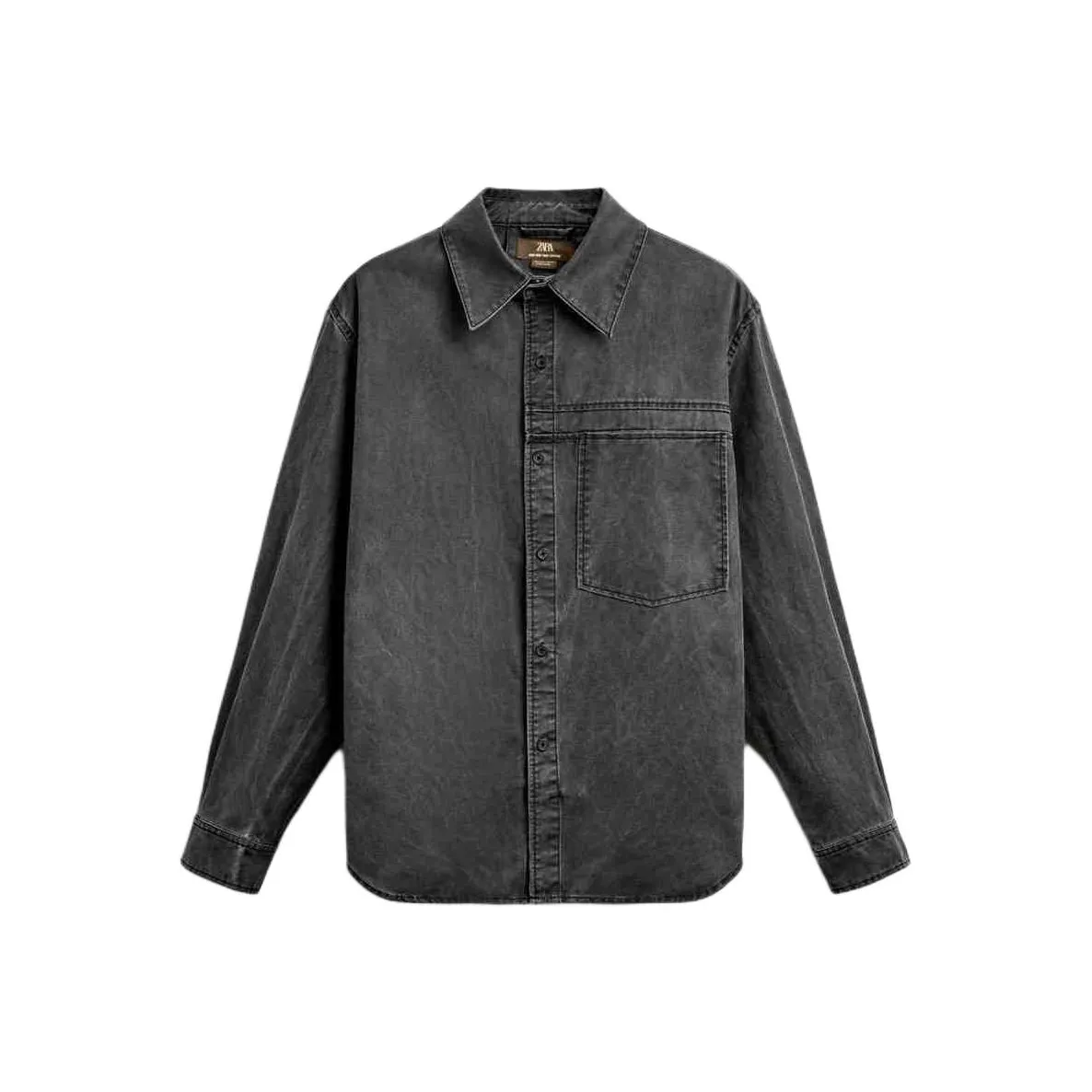 ZARA Denim Jacket Men's Dark Gray