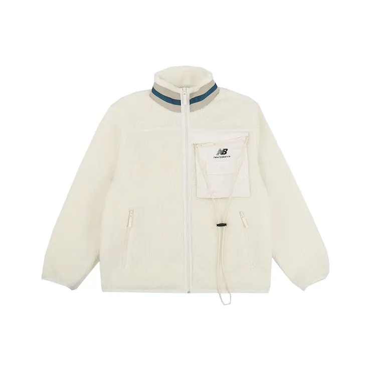 New Balance Leisure Lifestyle Series Белый Унисекс Бархатные куртки