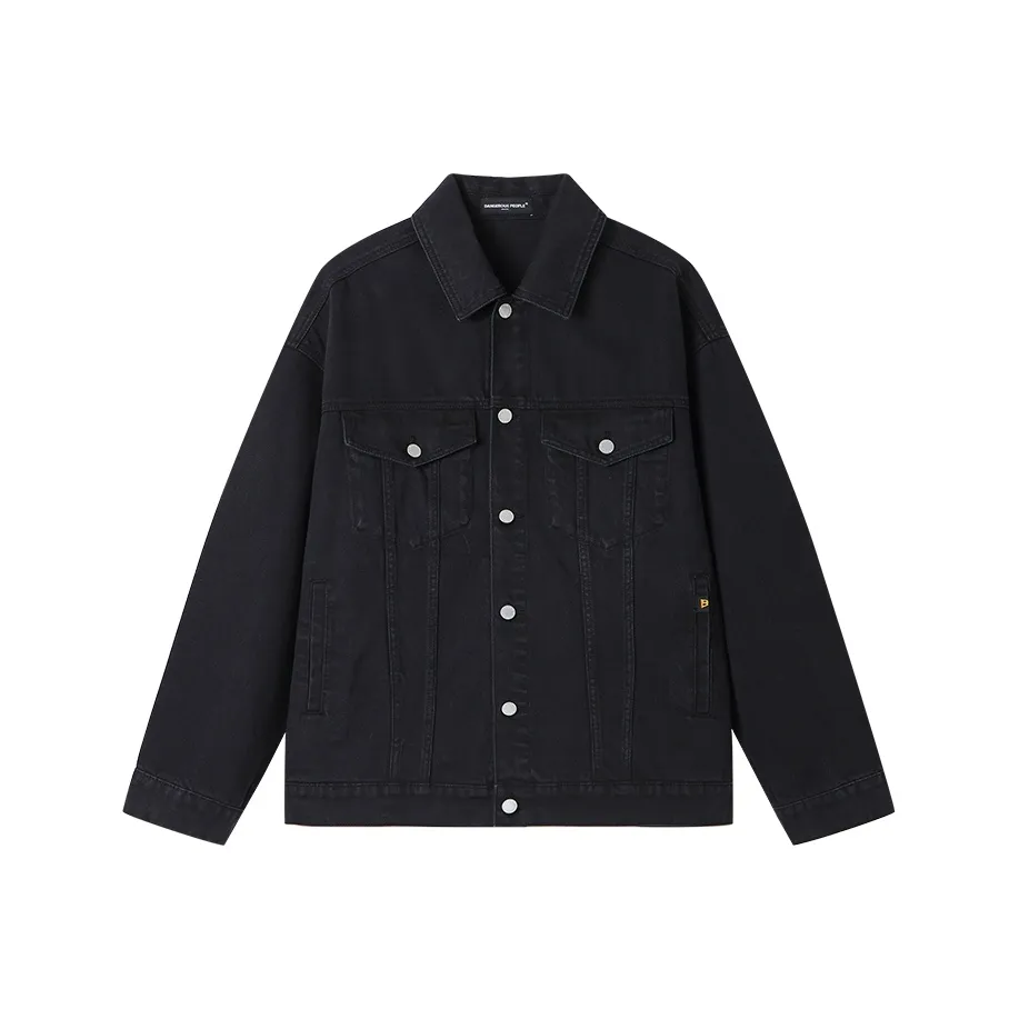 DANGEROUSPEOPLE Denim Jacket Unisex Black