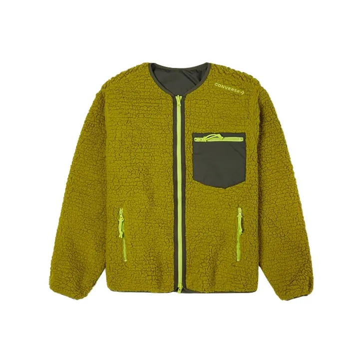 Конверс Зеленый Унисекс Бархатные Куртки