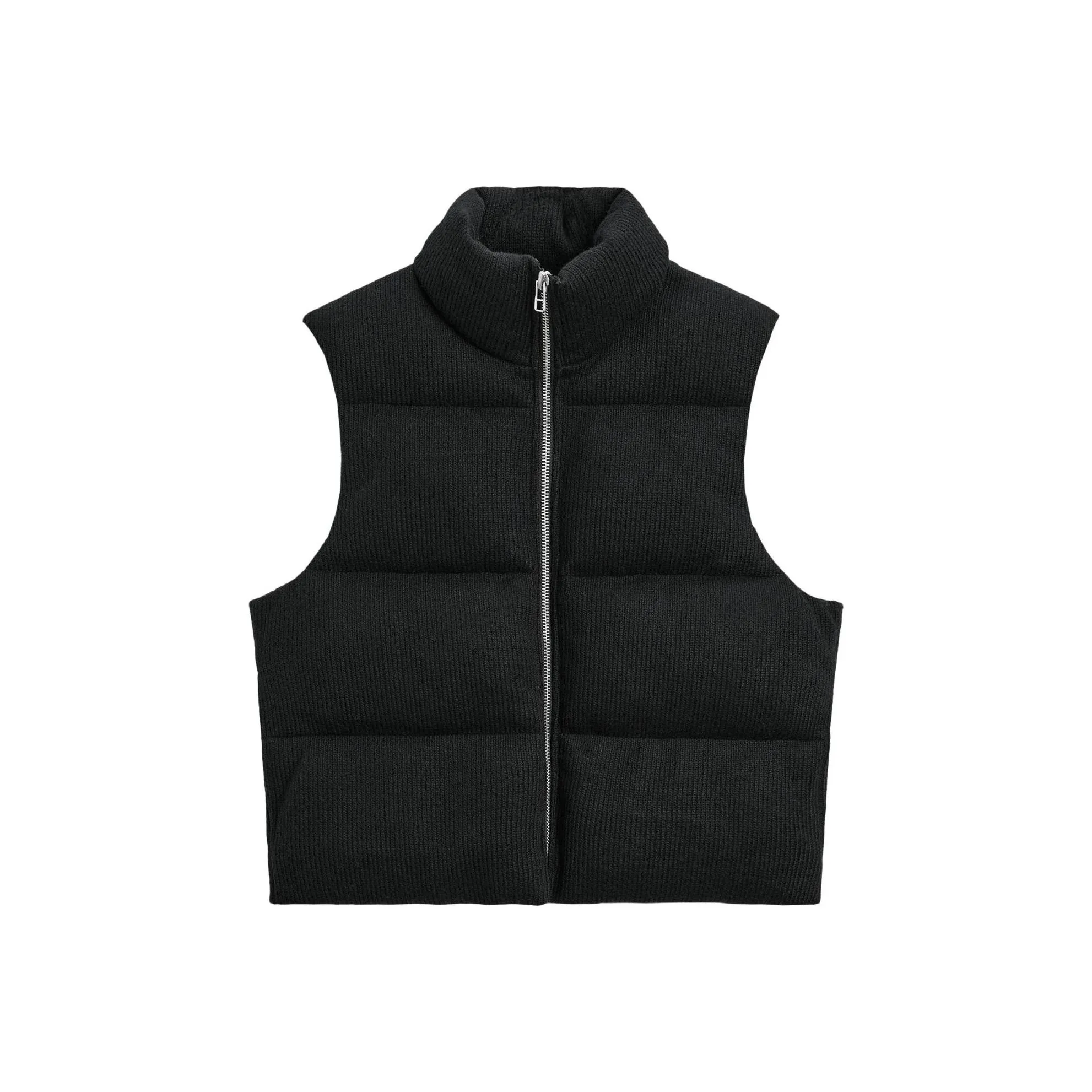 ZARA Vests Men's Black