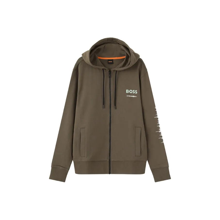 Hugo Boss Куртки и Пальто Мужские Зеленый Коричневый