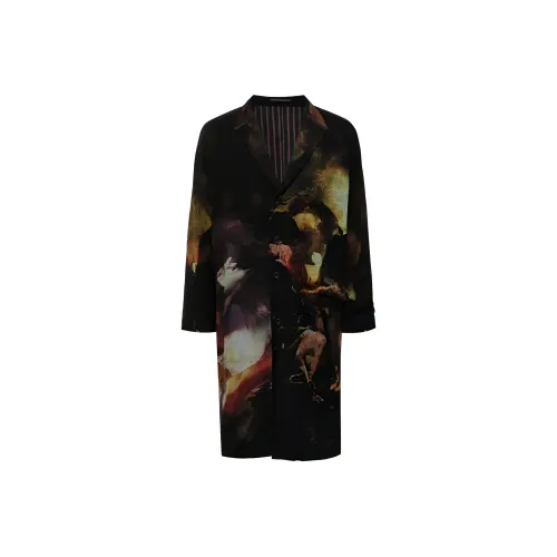 Yohji Yamamoto Pour Homme Черное Мужское Пальто