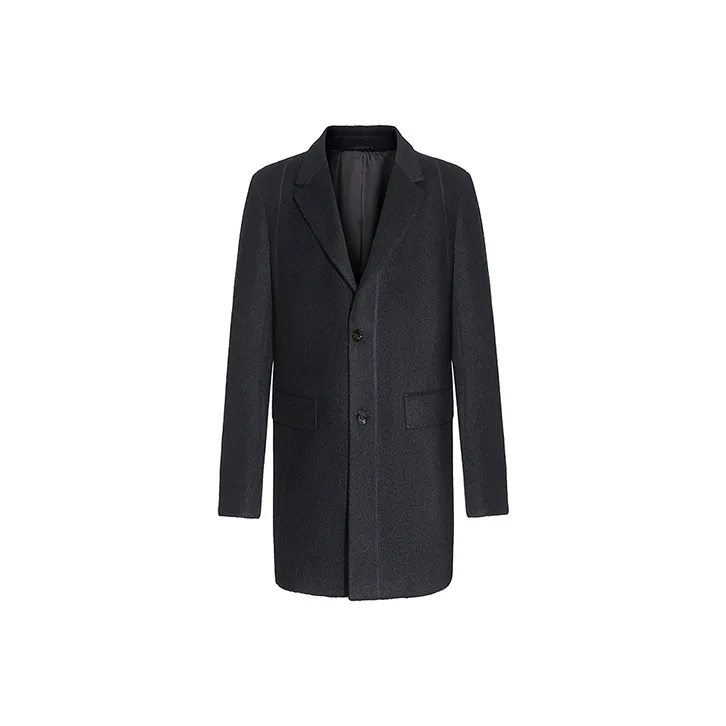 DAVID NAMAN Черное мужское пальто