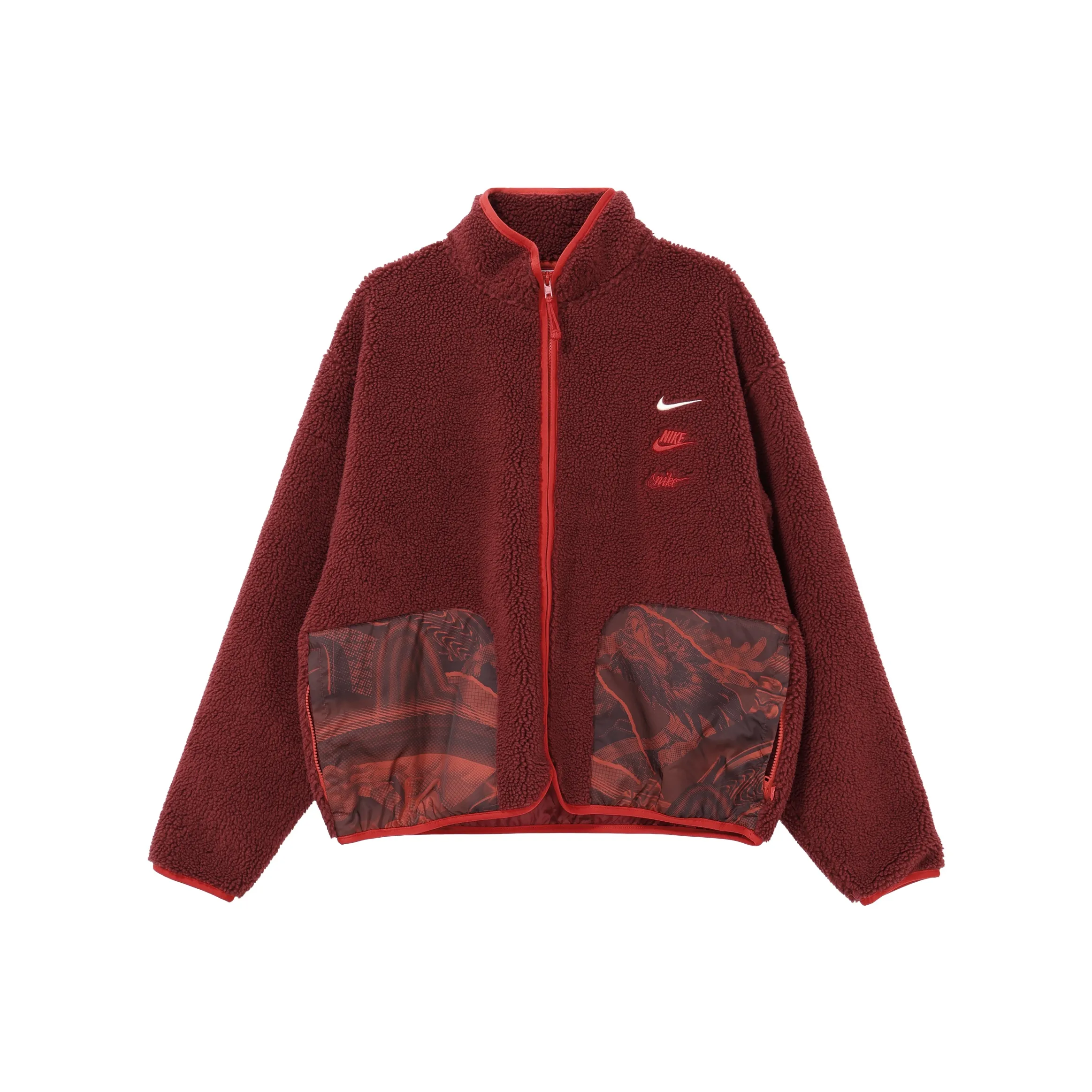 Nike FW23 Velvet-feel Coat Men's Red Team
