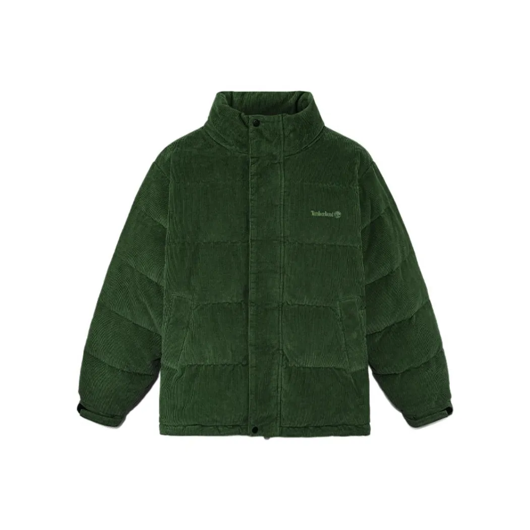 Timberland Пуховик Мужской Черный Лесной Зеленый