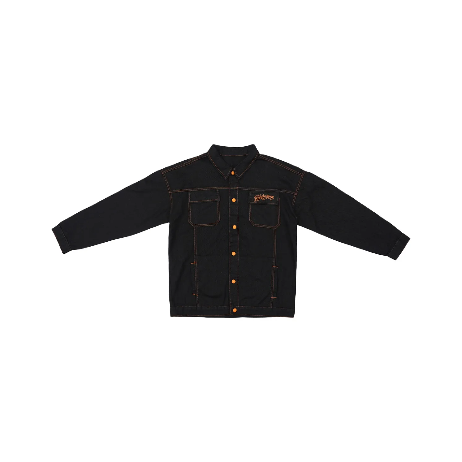 Holycrap Denim Jacket Unisex Black Holycrap Деним Куртка Унисекс Черный