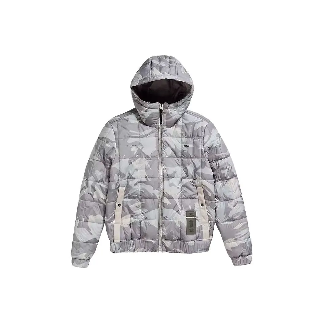 G STAR RAW Jackets Men's Multicolor, Gray Camouflage