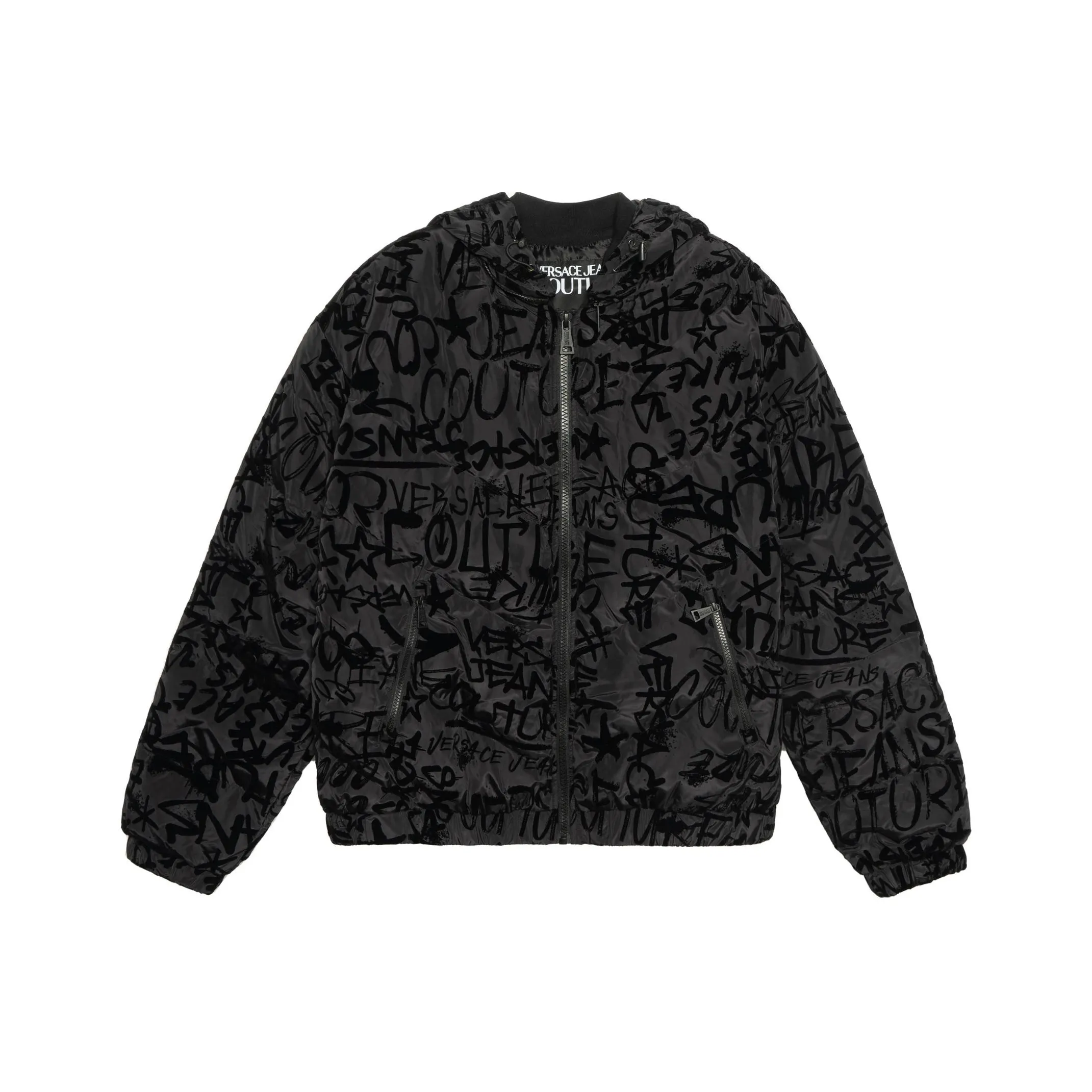 VERSACE Down Jacket Men's Black