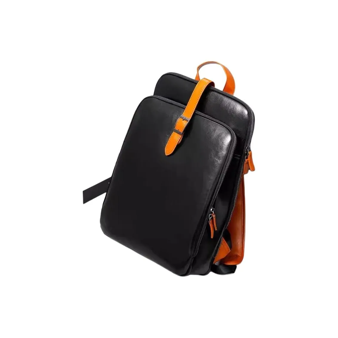 VIHUS Рюкзак из крупнозернистой текстуры коровьей кожи сумка для ноутбука мужская черная