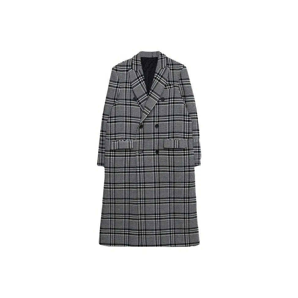I'm David Серая клетка Унисекс Пальто