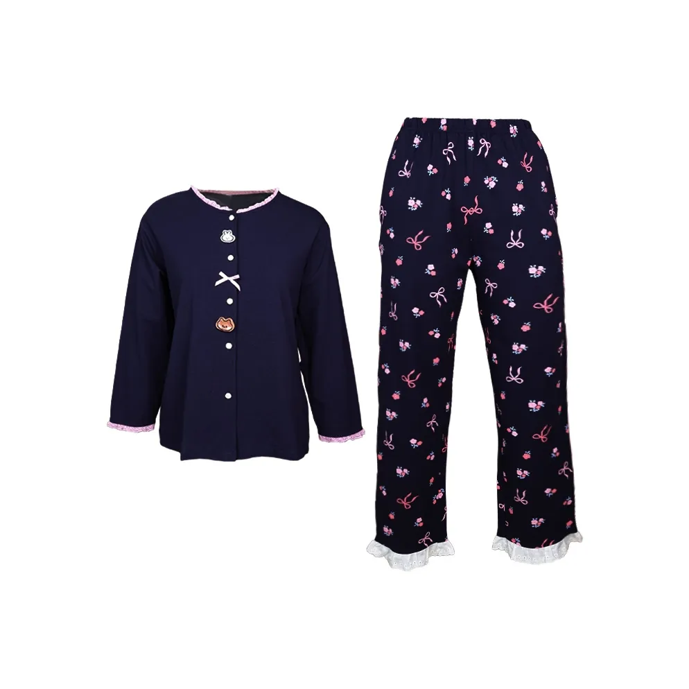 FENTENG Пижамный комплект женский королевский синий