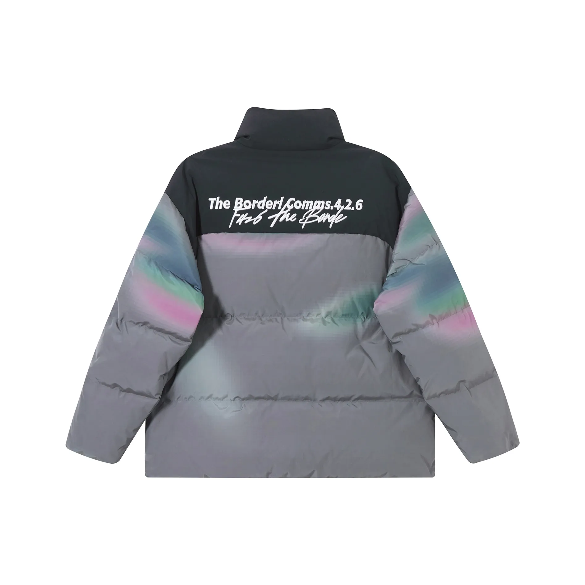 F426 Down Jackets Unisex Gray Navy Blue