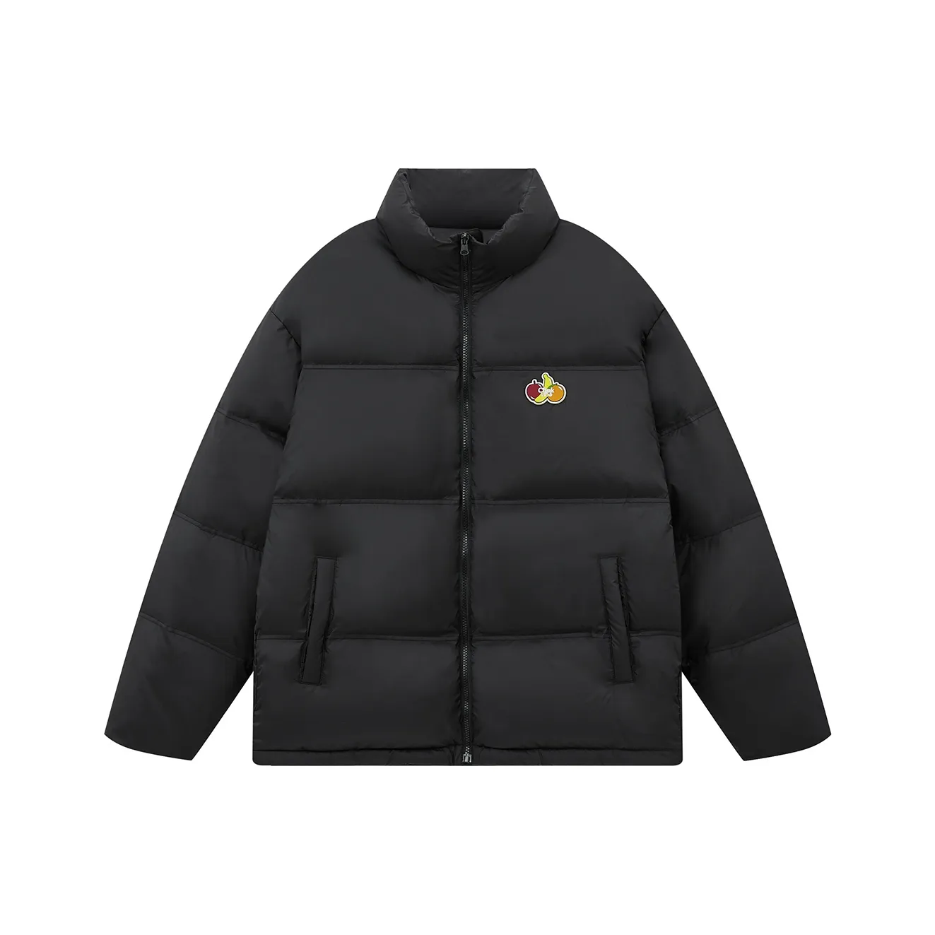 CONKLAB Solid Color Stand Collar Without Hood Loose Fit Down Jacket Unisex