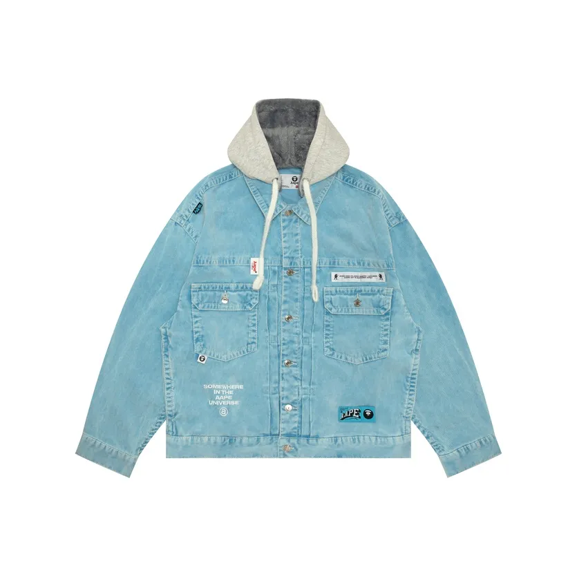 Aape FW24 Куртки Пальто Мужской Синий BLL