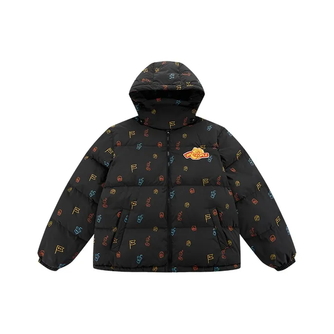 DANGEROUSPEOPLE Down Jacket Unisex Black
