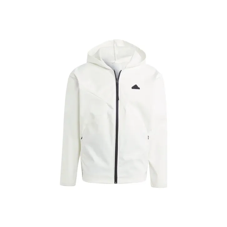 Adidas CITY ESCAPE Full Zip Hoodie Jackets Coats Men's Jade White