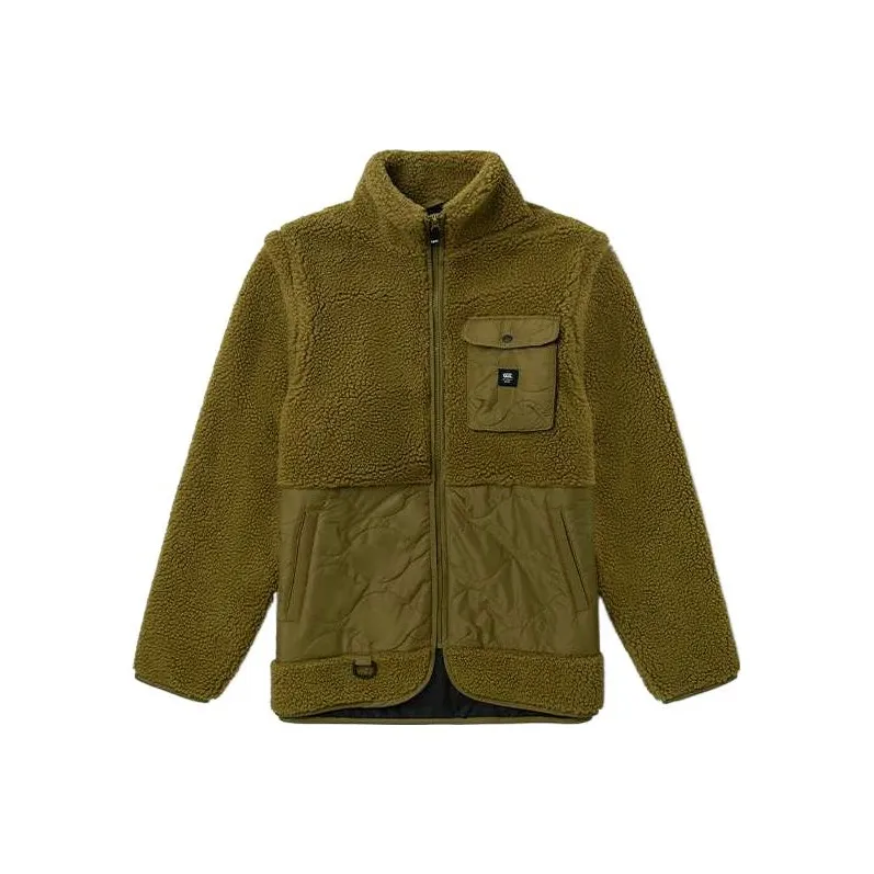 Vans Зеленый Коричневый Мужской Вельвет Куртка