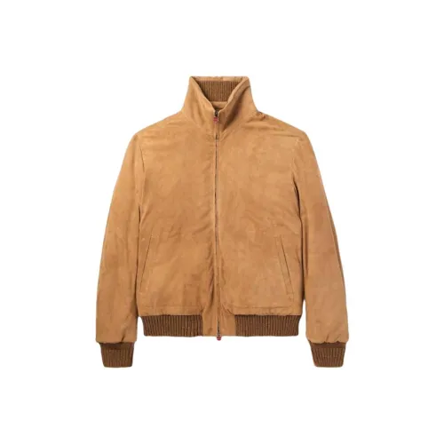 KITON Коричневый Мужские Куртки