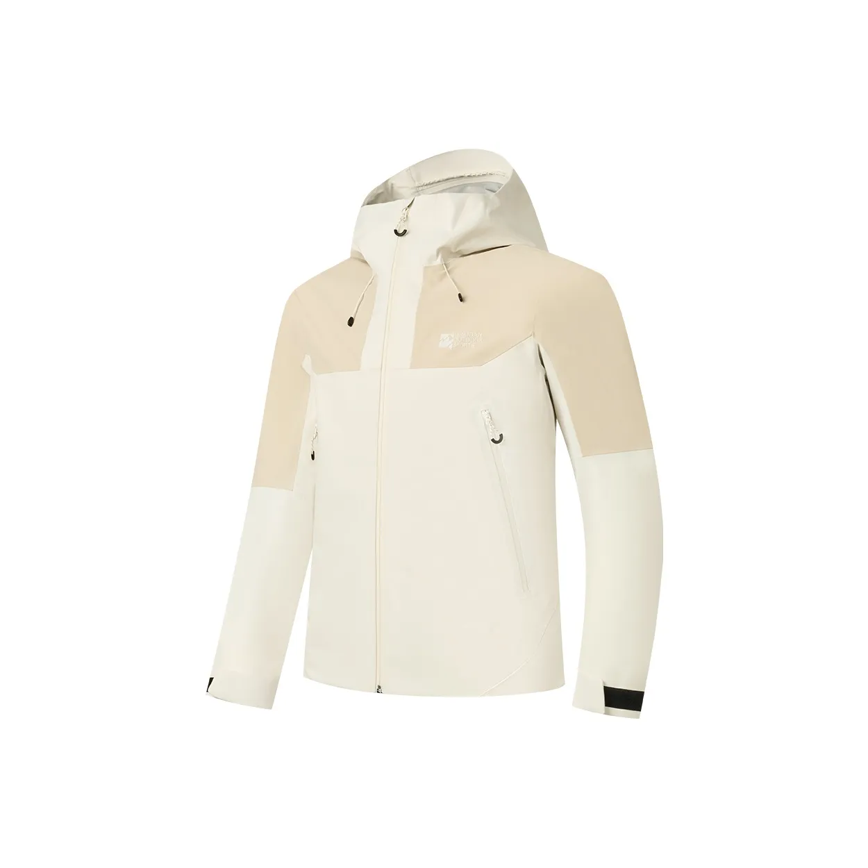 QIAODAN Mountain God Series Водонепроницаемый Ветрозащитный And Дышащий Ветровка Мужской Кремово-белый Березовая древесина