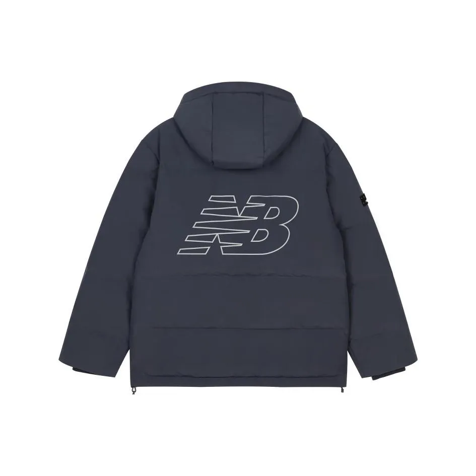 New Balance совместный бренд Пуховик Мужской Темно-синий Синий
