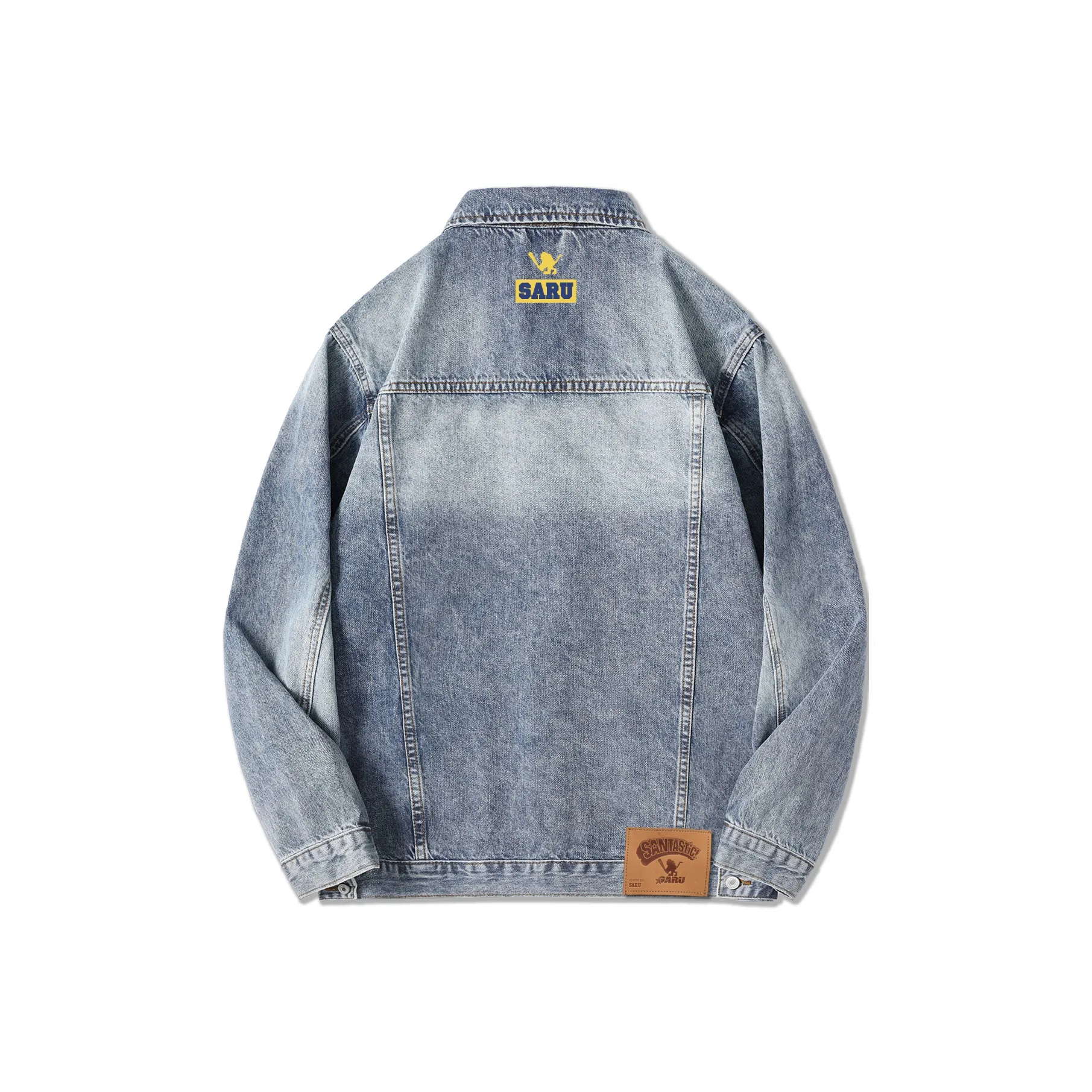 SANTASTIC Denim Jacket Men's Light Blue