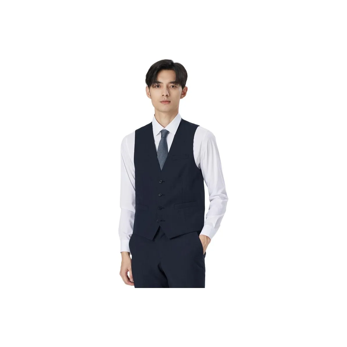ZIOZIA Vests Men Navy Blue