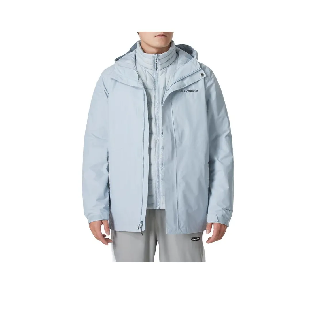 Columbia 24 Fall Outdoor Hiking, Urban Living/Travel/Commuting Windproof Thermal Windbreaker Jacket Men's Blue