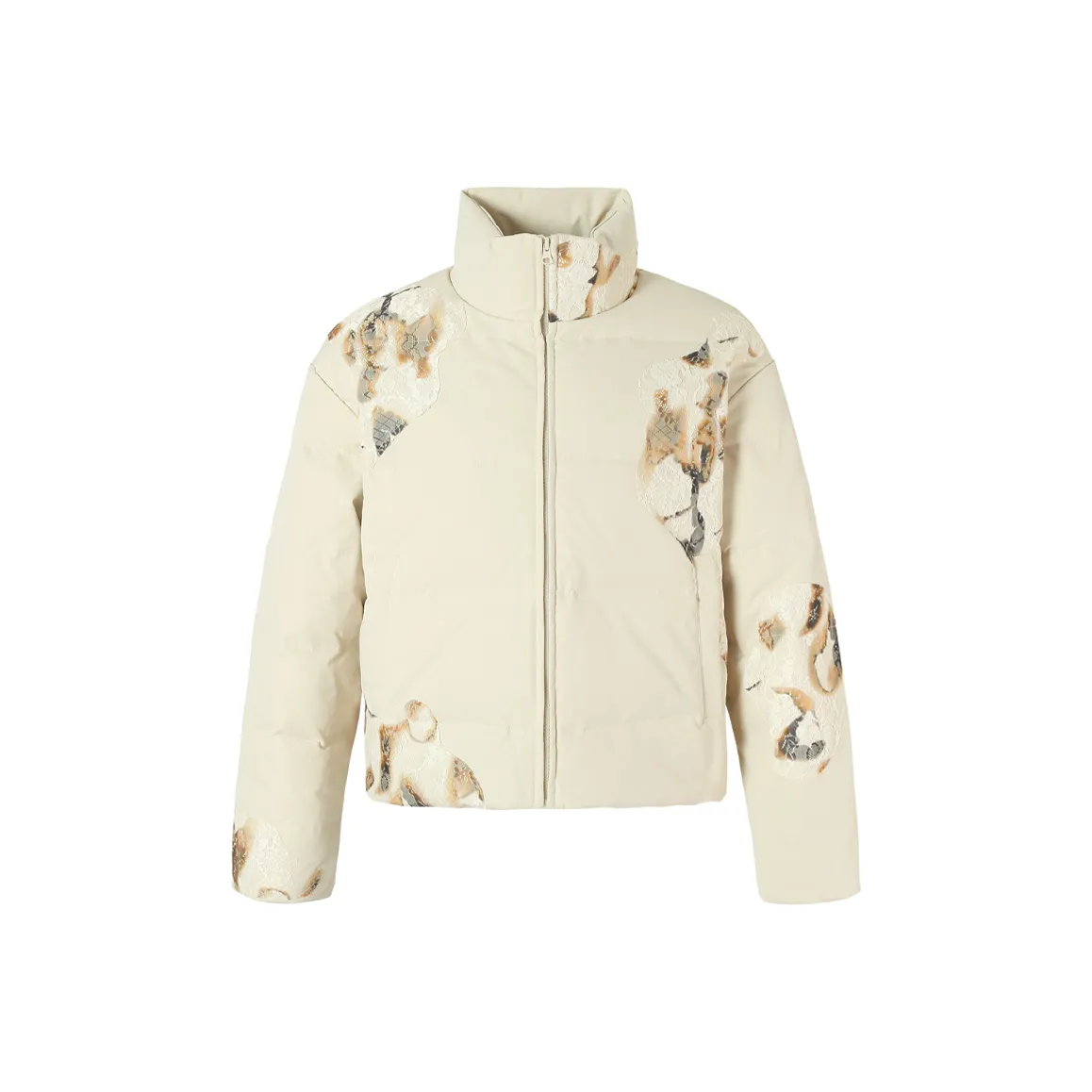 YADcrew Cropped White Duck Down Warm Down Jacket joshua Coat Unisex