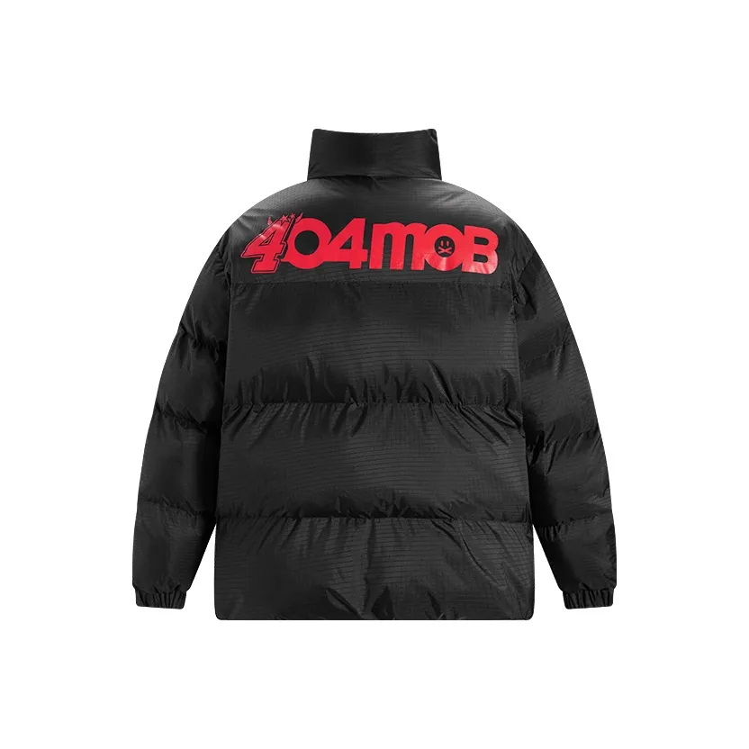 404MOB GANG Puffer Jacket Unisex Black