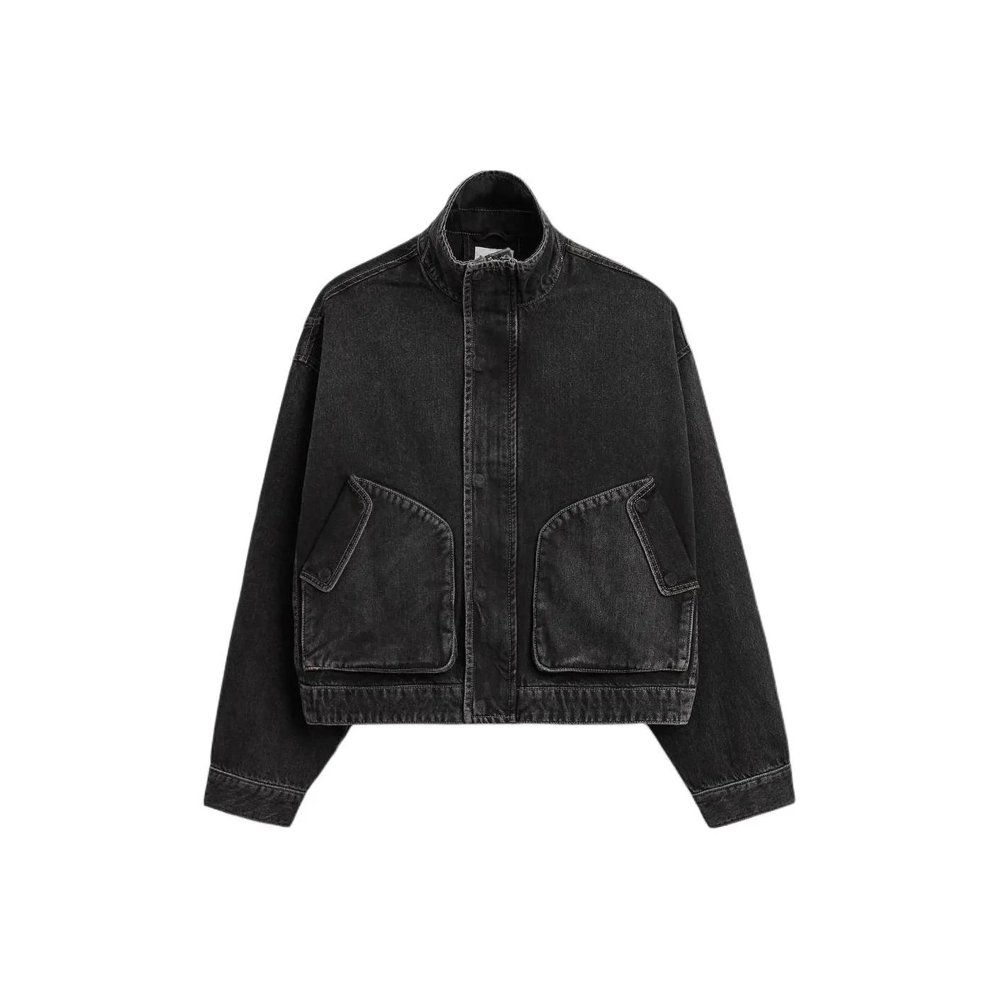 ZARA Denim Jackets Men's Black